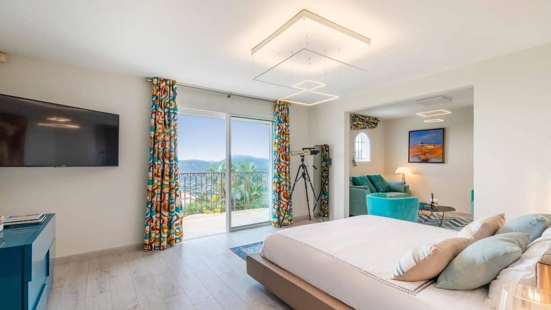Tatil Evi Magnificent House With Swimming Pool And Sea View 15 Minutes From Cannes Mandelieu
